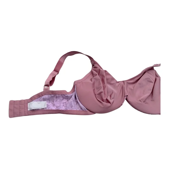Olga Side Support Ultimate Comfort Women's Size 40D Pink Floral Unlined Bra - Picture 4 of 6